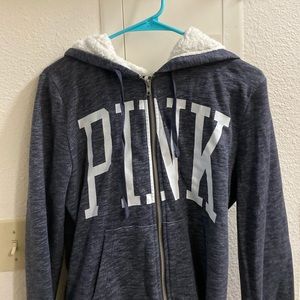 PINK Sherpa Hoodie Sweater